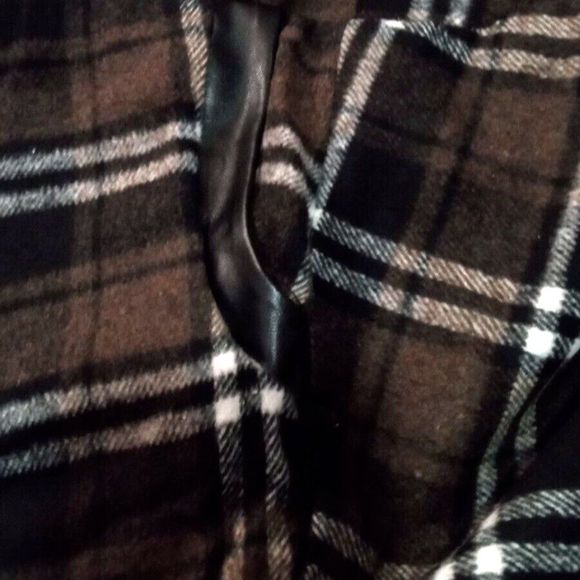 Womens Lined Plaid Wool / Polyester Mid-Calf Skirt (Size M) COFFEE - NEW!!! - Picture 5 of 9